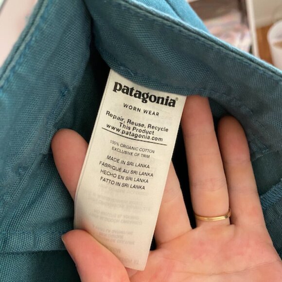 Patagonia 100% Cotton, Teal Mini Skirt, Canvas Gorpcore Outdoor Athleisure​​​​​ - Picture 8 of 11
